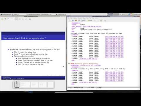 OrgMode E06S05: Tracking habits