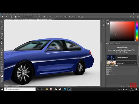 Photoshop rendering of BMW 3series made in Autodesk fusion 360