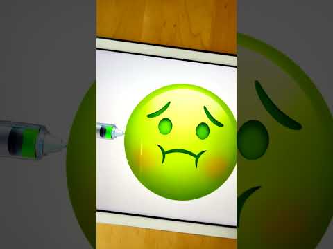 🤢💉 Transformation Nauseated Face Emoji #creative #emoji #procreate