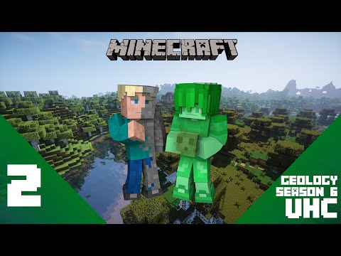 Minecraft: Geology UHC Season 6 Episode 2 - Blaze rods and orange wool