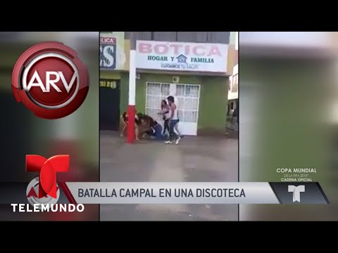 Travestis se enfrentan a los puños en discoteca | Al Rojo Vivo | Telemundo