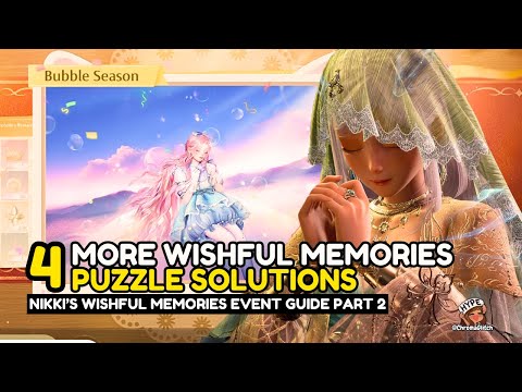 Nikki’s Wishful Memories Puzzles 3-6 Solutions