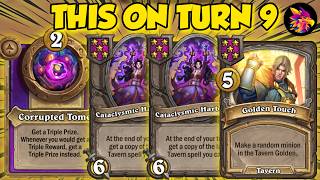 INFINITE ON TURN 9 WITH THIS RARE COMBO | Hearthstone Battlegrounds