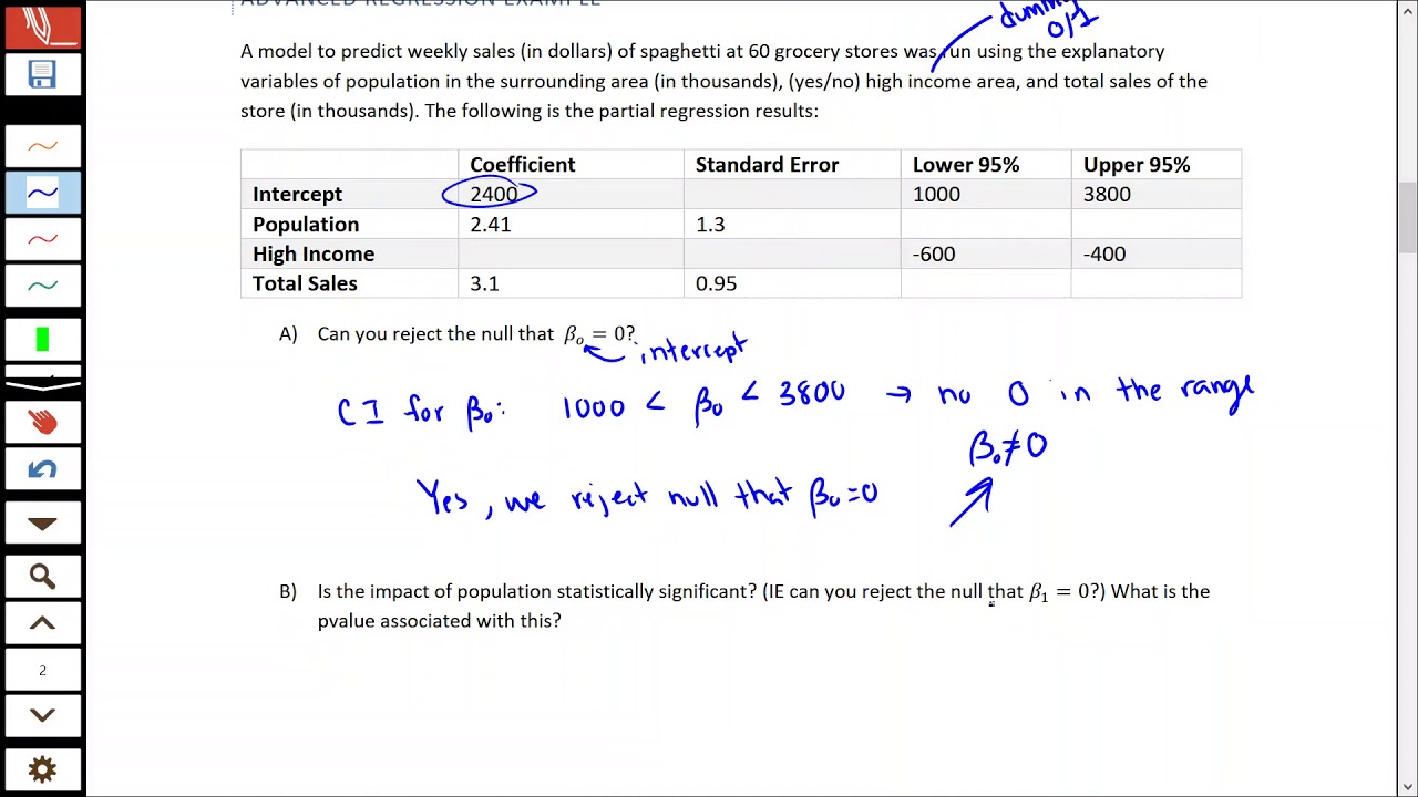 Advanced Regression Analysis
