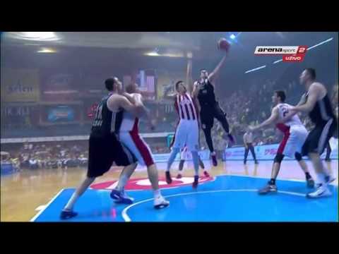 Povreda Milutinova (Zvezda - Partizan, finale plejofa 2015)