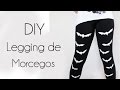 DIY Legging De Morcegos How To Make Bat Leggings Tights Ideias Personalizadas DIY