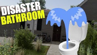 Bathroom Disaster! - House Flipper Beta Gameplay - Second House Flip