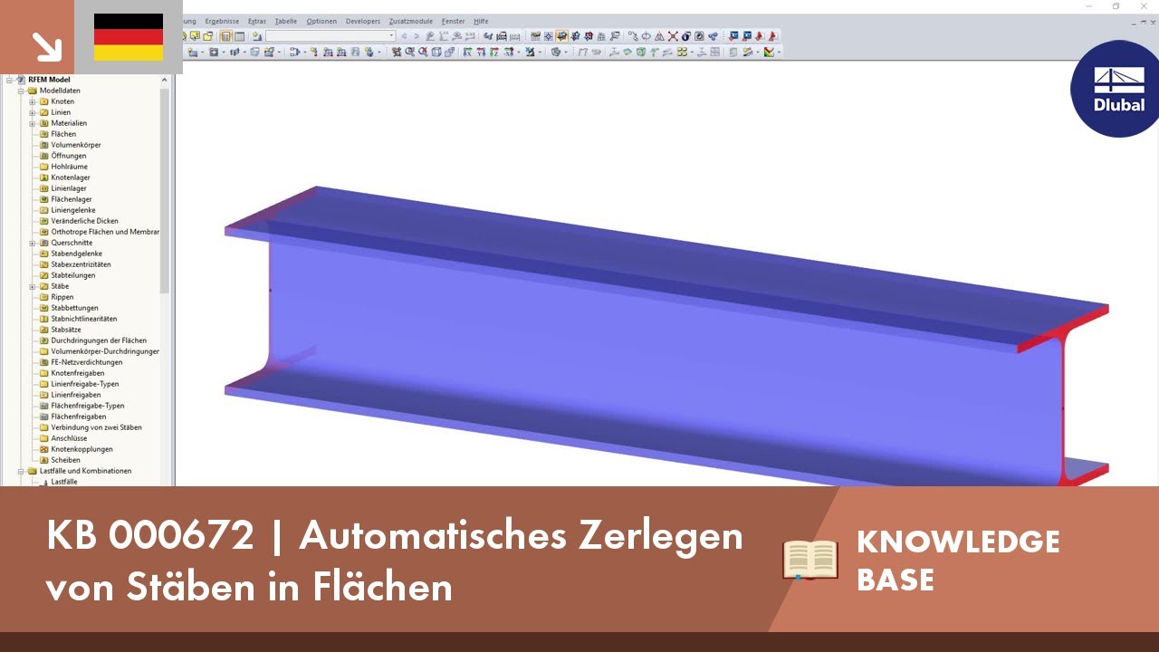 KB 000672 | Automatisches Zerlegen von Stäben in Flächen