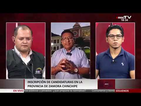 Inscripción de candidatos en Zamora Chinchipe