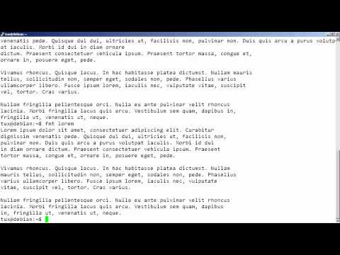 LPIC-1 103.2 Using fmt and pr