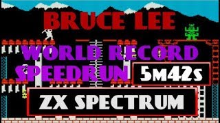 BRUCE LEE - 5m42s WR SPEEDRUN! (ZX SPECTRUM)