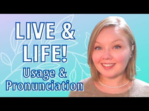 Part of a video titled What is the Difference between LIVE and LIVE and LIFE? Let Me Teach ...