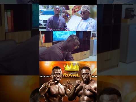 Signature de contrat Ada Fasspour combat Royal contre sa Thiès