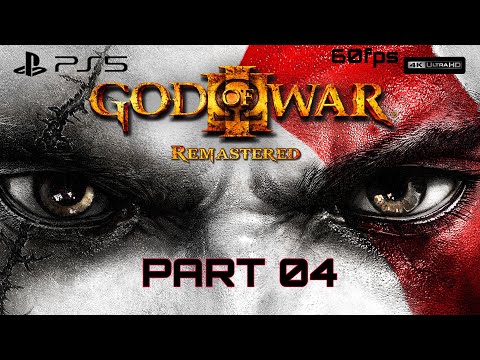 God of War 3 Remastered Walkthrough Part 4 (PS5) 4K 60FPS Gameplay