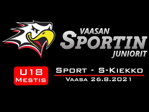 Harjoitusottelu U18 Mestis. Sport - S-Kiekko. Vaasa 26.8.2021