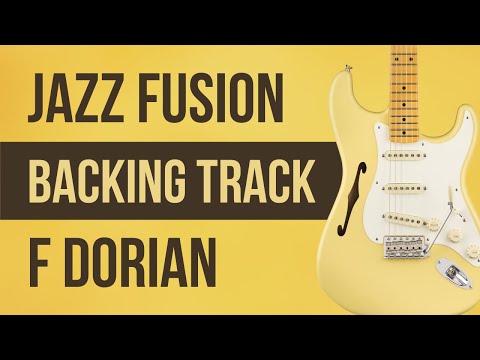 Smooth Jazz Fusion Guitar Backing Track in F Dorian