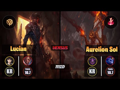 Zenit LUCIAN (Mid) [Press the Attack] VS AURELION SOL - Master KR Patch 10.7