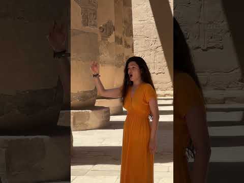 Aria “V’adoro Pupille” G.F. Händel performed by Anastasia Kradènova in a Temple of Karnak, Egypt
