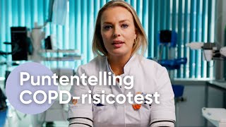 How does the COPD risk test scoring work?