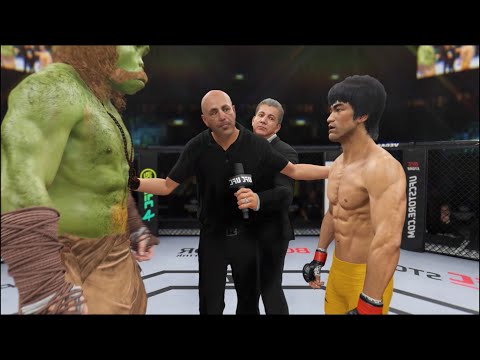 Swamp Bigfoot vs. Bruce Lee - EA Sports UFC 4 - Epic Fight 🔥🐉
