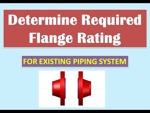 How to Select  Required Flange Rating Class as per ASME B16.5