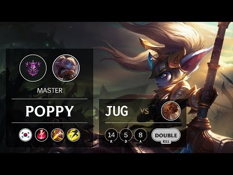 Poppy Jungle vs Taliyah - KR Master Patch 10.1