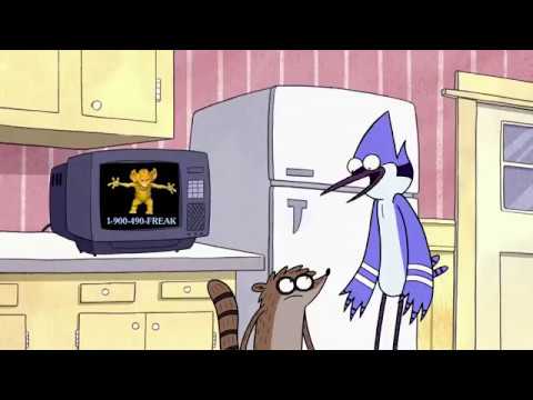rigby and mordecai call the freak phone