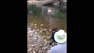 Clip from the making of Hanne Leland's music video