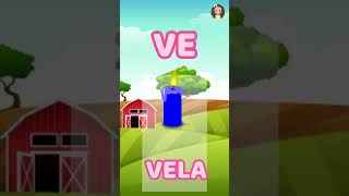 Palavrinhas com V - VA, VE, VI, VO, VU #shorts