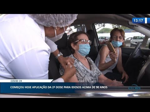 Iniciou hoje a segunda vacinação em idosos a partir de 90 anos 09 03 2021