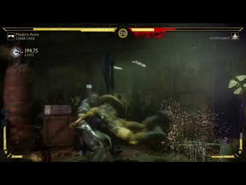 Punishing 9 hit combo with Cassie Cage - Mortal Kombat 11