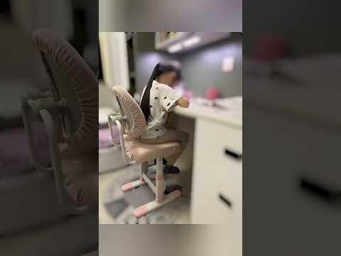 AKA 人工體學學習椅 可追背・手搖升降坐位・升降腳踏 ・升級版加高可用於72cm枱面 sc735 study chair for study desk. vBuy.com.hk