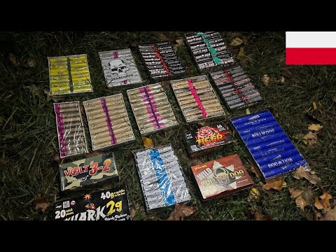 XXL POLISH FIREWORKS COMPARISON 🇵🇱😍4K RED BANG/2025