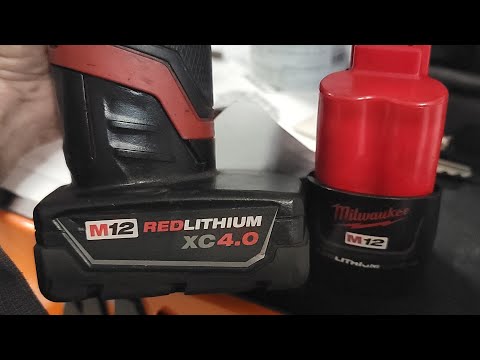 Milwaukee M12 1/2 Inch Stubby Impact 2.0 AH Battery Vs 4.0 AH Battery - Test