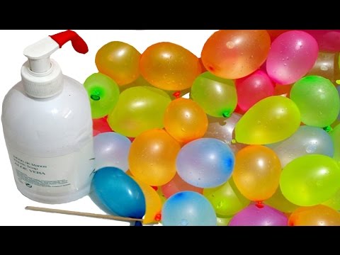 Trucos para llenar y atar globos de agua