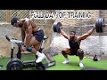 FULL DAY OF TRAINING AT HOME | Weightlifting, Conditioning, Mobility