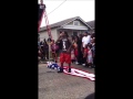 Lil Wayne Walks On The American Flag lol 