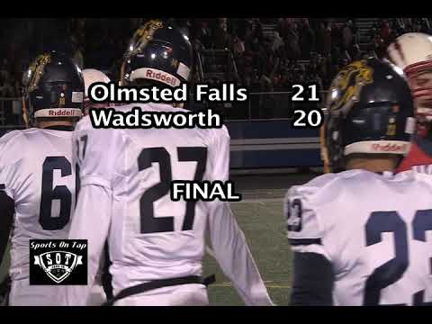Regional Semifinals HSF Playoffs- #2 Wadsworth Grizzlies versus #3 Olmsted Falls Bulldogs 11-10-17
