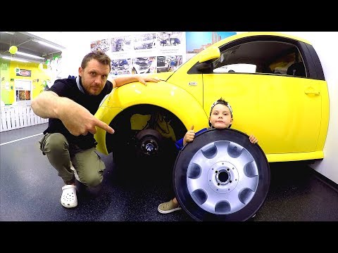 Driving in My Car Song | The Car broken down | Pretend Play Mechanic at Children's Museum