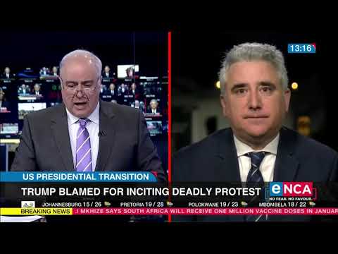US presidential transition Trump blamed for inciting deadly riot