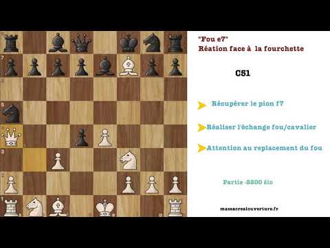 Massacre au Gambit Evans (Variante e7)