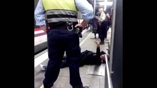 Segurity Guards beating a guy for nothing