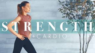 Strength Training & Cardio At Home // No Weights Bodyweight Workout!