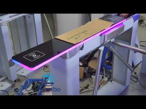 Tripod turnstile top cover the whole acrylic with LED color could be change 20250603