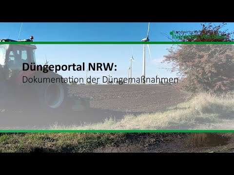 Düngeportal NRW: Dokumentation der Düngemaßnahmen