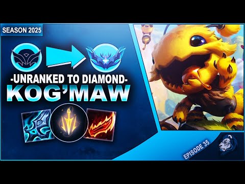 THE ENEMY TEAM BOTTLED IT! KOG'MAW - Unranked to Diamond | League of Legends