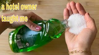 Mix detergent with SALT 😱  You will not believe the incredible result