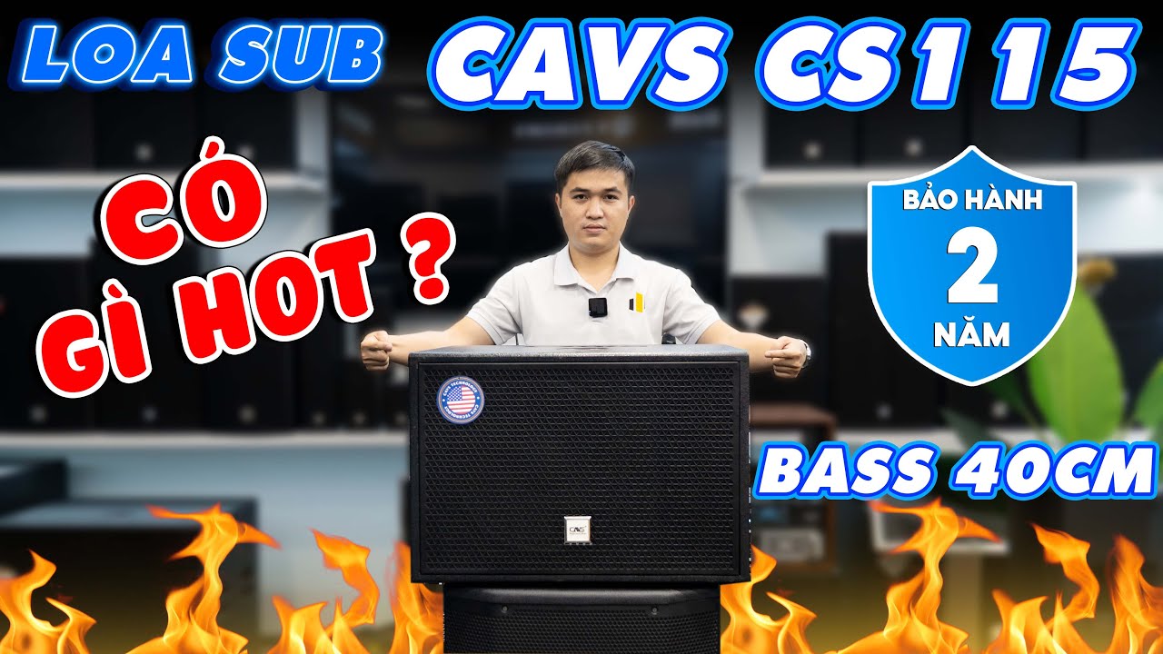 Video sản phẩm Loa Sub CAVS CS115 Bass 40