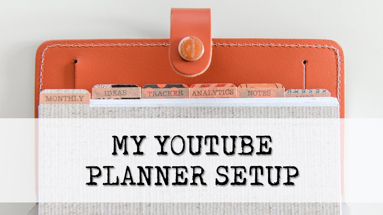 My YouTube Planner Setup - Filofax