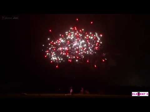 SCF995 - 50s 30mm Blood Red & Silver Strobe Fan Cake (4k video)